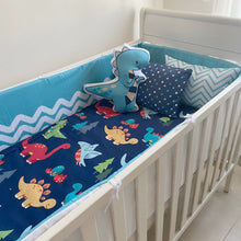 Cargar imagen en el visor de la galería, Juego de cuna con protector de baradal plano