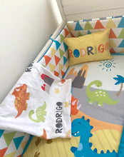 Cargar imagen en el visor de la galería, Juego de cuna con protector de baradal plano