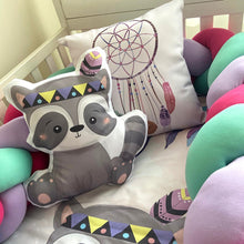 Cargar imagen en el visor de la galería, Juego de cuna con protector de barandal trenzado