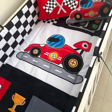 Cargar imagen en el visor de la galería, Juego de cuna con protector de baradal plano