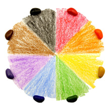 Cargar imagen en el visor de la galería, 8 colores crayon rocks, morado, azul verde, amarillo, rojo, negro, cafe, naranja