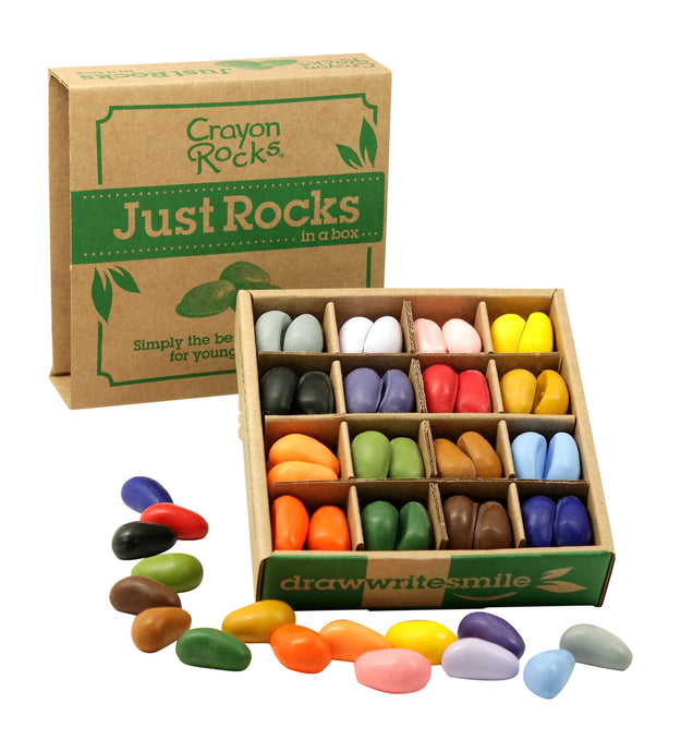 cajas de 64 crayon rocks con 16 colores perfecto para escuelas 
