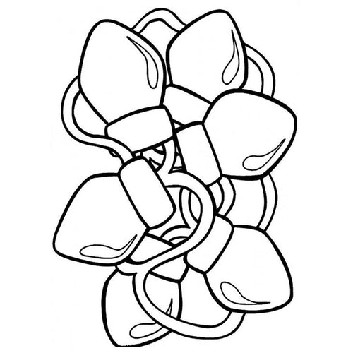 Plantilla para colorer focos de navidad  crayon rocks, crayolas, crayones