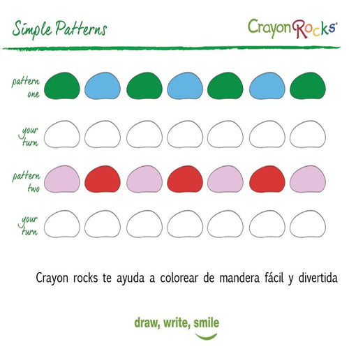 ejercicio de secuencia y aprendizaje de colores. colorear, delinear identificar